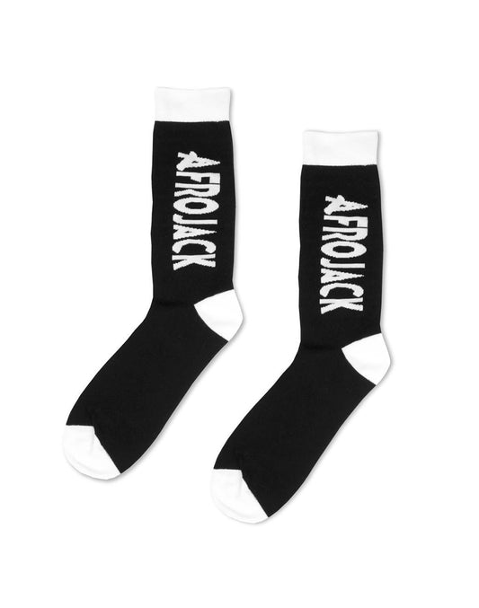Afrojack-socks-logo-black